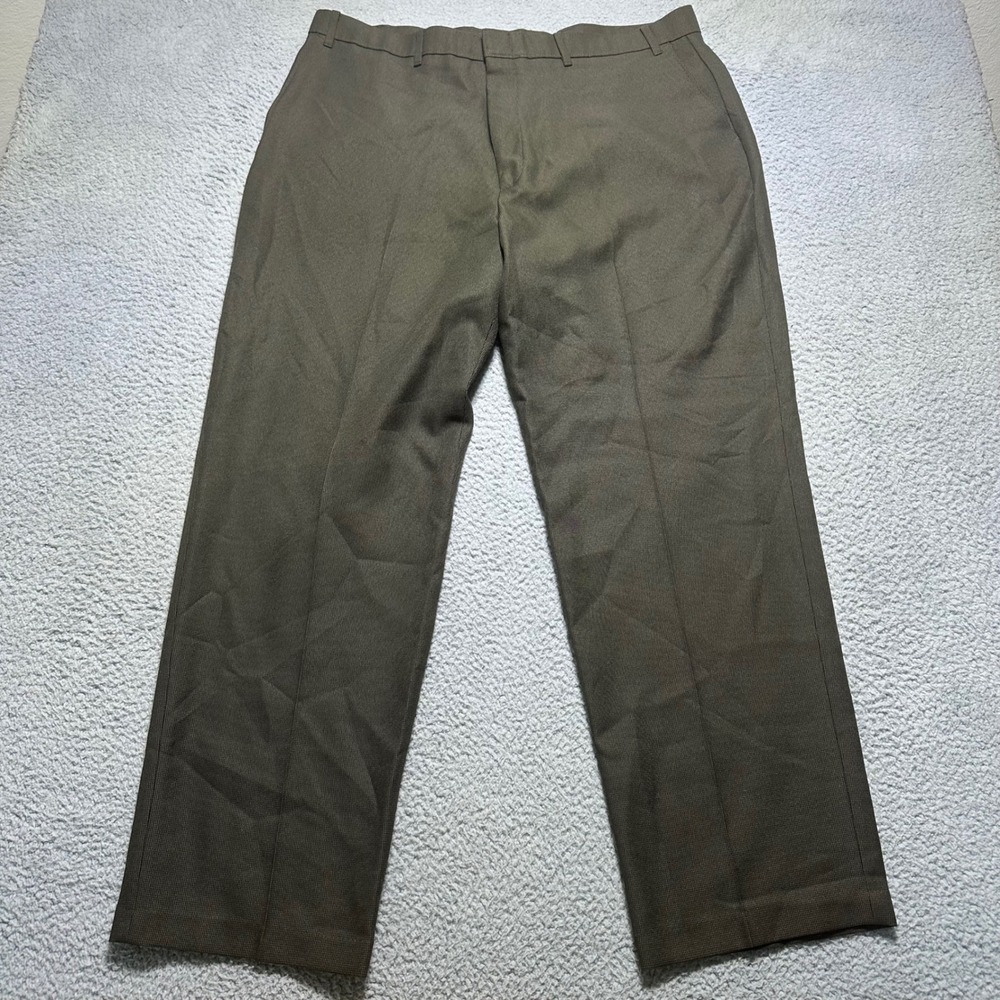 Vintage Levi Strauss Action Slacks Mens 42x32 Olive Brown Dress Pants Trousers